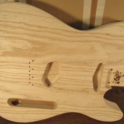 2001 Warmoth T157 Tele Body & Tele Neck With Custom EC Contour Original Boxes & Paperwork image 2