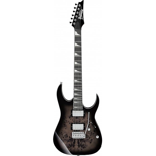 IBANEZ GRG220PA1-BKB Gio E-Gitarre, transparent brown black burst image 1