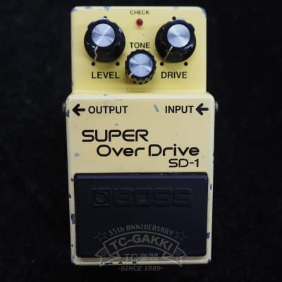 ギター BOSS SUPER Over Drive SD-1 JRC4558DD BOSS SD-1 Super Overdrive 1985 Vintage Guitar Pedal Made in