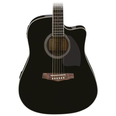 Stagg Thin Cutaway Acoustic Electric Classical Guitar - Black - SCL60  TCE-BLK