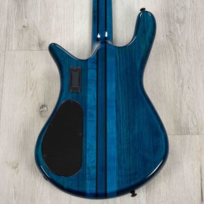 Spector NS Dimension 4 Multi-Scale Bass, Wenge Fretboard, Black & Blue image 4