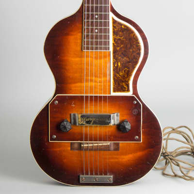 Slingerland  Songster Model 401 Solid Body Electric Guitar,  c. 1936, ser. #152, chipboard case. image 3