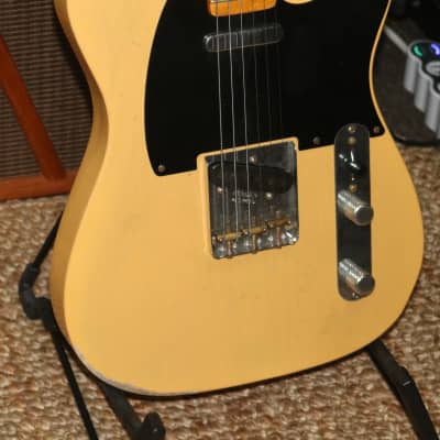 Fender Custom Shop 60th Anniversary Series Broadcaster 2010 Heavy Relic Nocaster Blond image 3