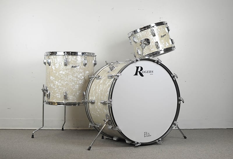 1970s Roger Buddy Rich "Tribute" Antique Pearl Drum Set Reverb