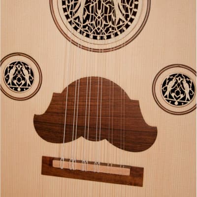 New Mid-east Oud Package Includes: Arabic Oud W/ Soft Gig Bag Case + Chromatic Tuner image 5