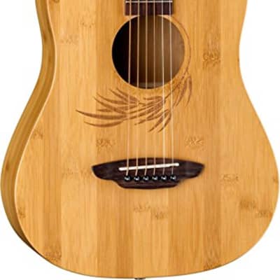 Luna Guitars Safari Bamboo 3/4 Satin Natural Acoustic Guitar Natural SAF BAMBOO image 6