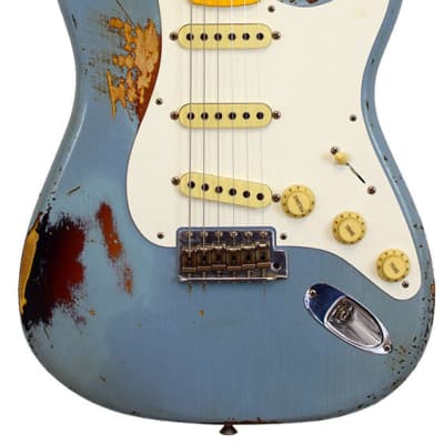 Fender Stratocaster 59 Hv Relic Blue MB-PW image 2