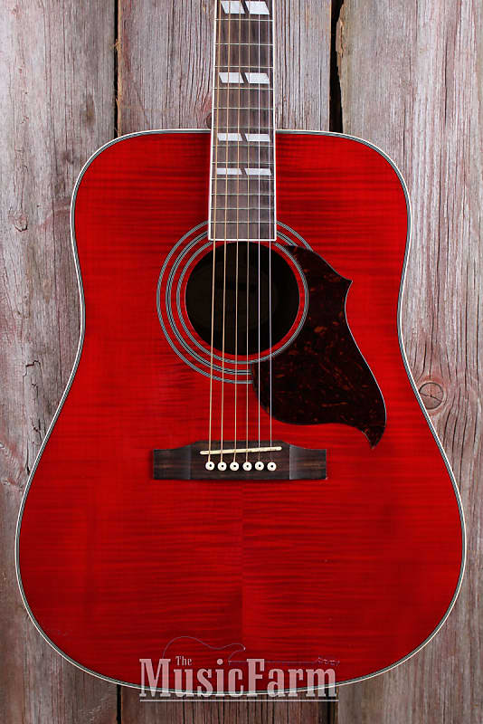 Epiphone Hummingbird Artist Dreadnought Acoustic Guitar Flame