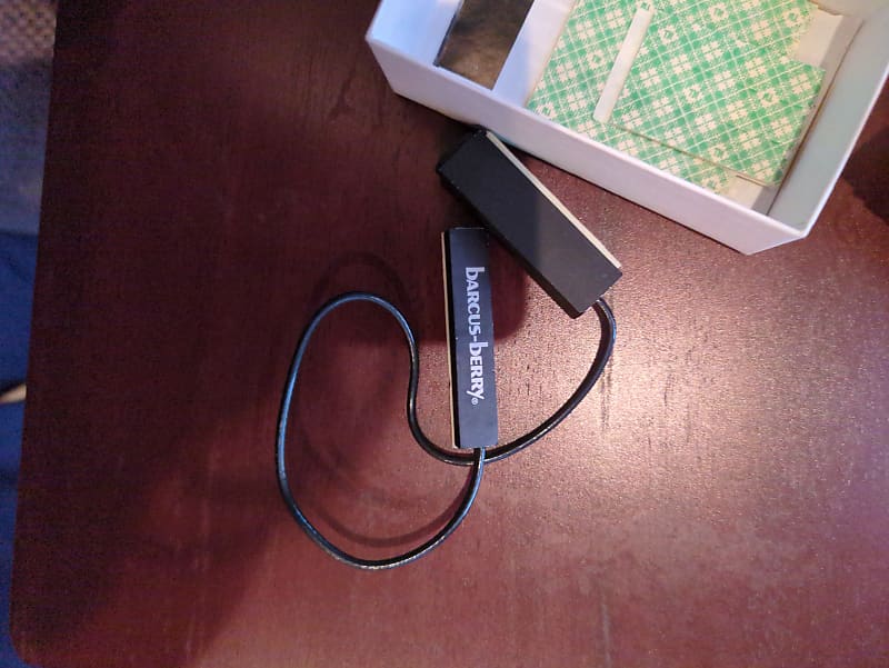 Barcus-Berry 1457 Outsider Piezo Acoustic Guitar Pickup with Jack 2010s - Black image 1