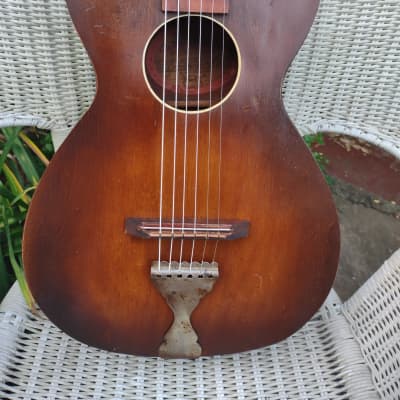 Bradbury Parlor guitar 1930's - Dark Brown image 2