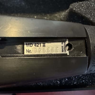 Sennheiser MD 421 II Cardioid Dynamic Microphone 2002 - Present - Black image 3