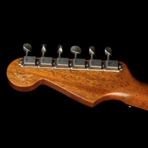 Fender Custom Shop Masterbuilt Yuriy Shishkov Pacific Battle Stratocaster Electric Guitar Transparent Green image 5