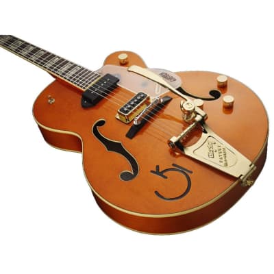 Gretsch G6120 Eddie Cochran Signature Hollow Body 6-String Right-Handed Electric Guitar with Bigsby (Western Maple Stain) image 4
