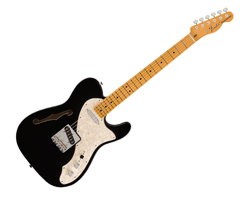 Fender Vintera II 60s Telecaster Thinline - Black w/ Maple FB image 1