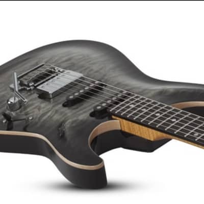 Schecter California Classic Series Electric Guitar w/ Case - Charcoal Burst image 3