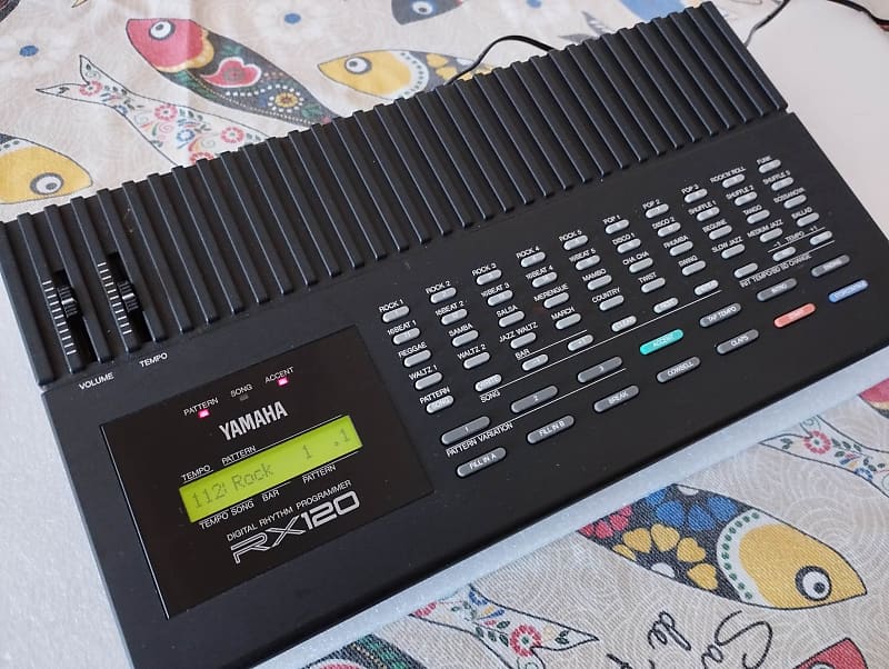Yamaha RX120 Digital Rhythm Programmer 1988 - Black image 1