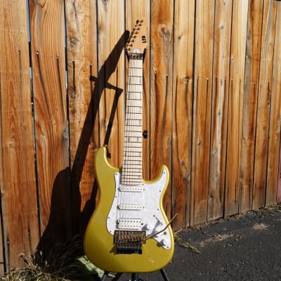 ESP LTD SIGNATURE SERIES JRV-8 - Metallic Gold Javier Reyes 8-String Electric Guitar w/ Case (2023) image 2