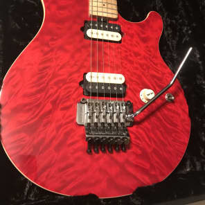Ernie Ball Music Man Axis EX Van Halen Translucent Red Quilt