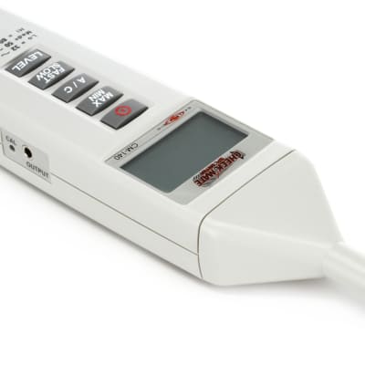 Galaxy Audio CM-140 Check Mate SPL Meter for Acoustic Measurement with Included Windscreen and Battery - White image 7