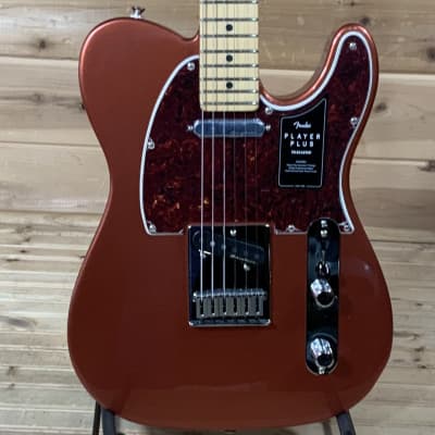 Fender Player Plus Telecaster Electric Guitar - Aged Candy Apple Red image 1