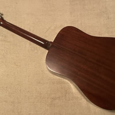 1970’s Elger Custom Built 12 Acoustic Dreadnought Guitar + Case MIJ Japan True Lawsuit Ibanez image 12
