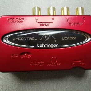 Behringer U-Control UCA222 2-Channel 16 Bit / 48kHz USB Interface