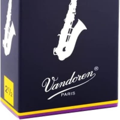 Vandoren Traditional Alto Saxophone Reeds Box of 10 Strength 2.5 image 2