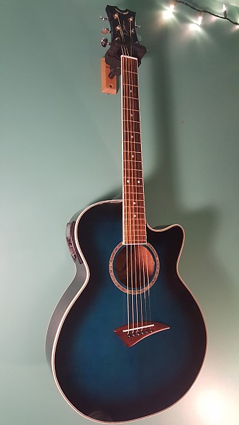 Dean blue acoustic 2025 guitar