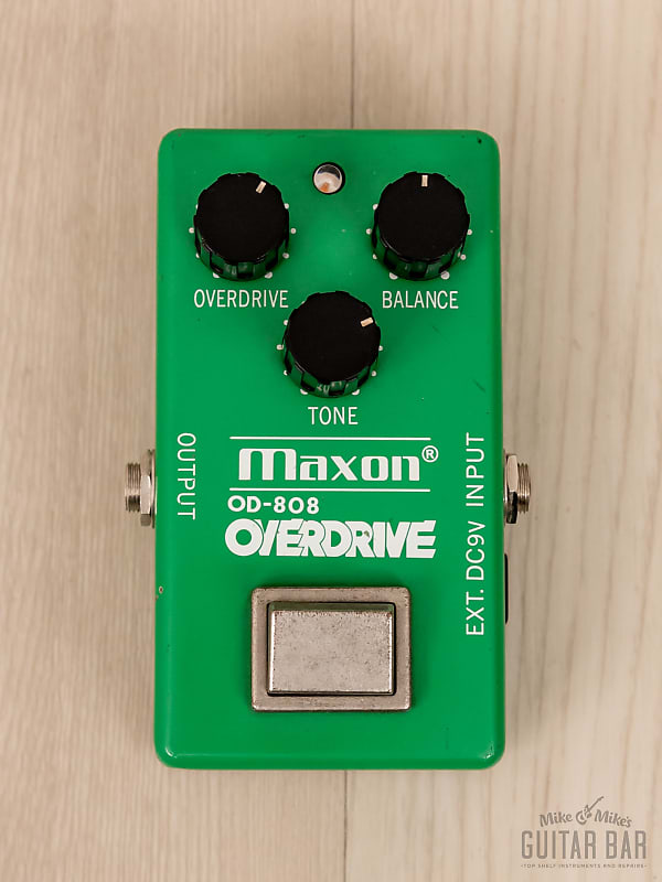 1979 Maxon OD-808 Overdrive Narrow Box Vintage Guitar Effects Pedal w/ MC1458, Ibanez TS-808 Tube Screamer image 1