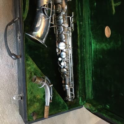 Vintage York Alto Saxophone 1920’s Silver plated image 2