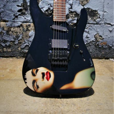 ROSCOE Pamelina 1991 Artist Guitar.  Only 1. RARE. Hand painted by Pamelina. for sale