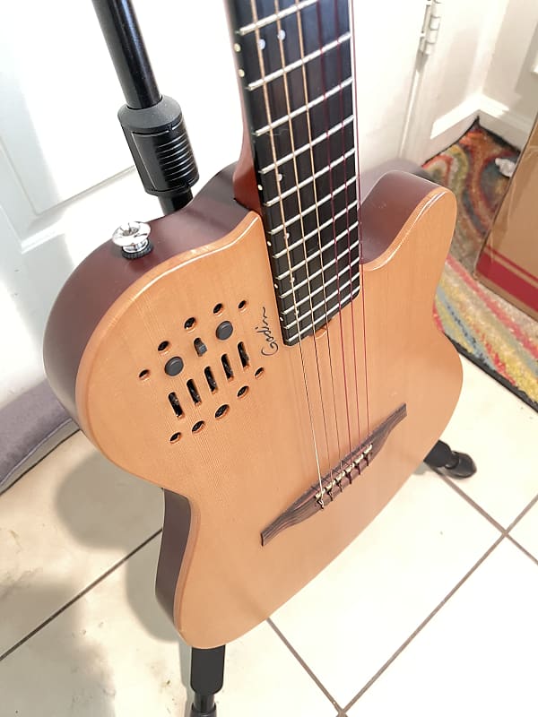 Godin Multiac ACSSA Nylon Electric Midi plus standard output Reverb