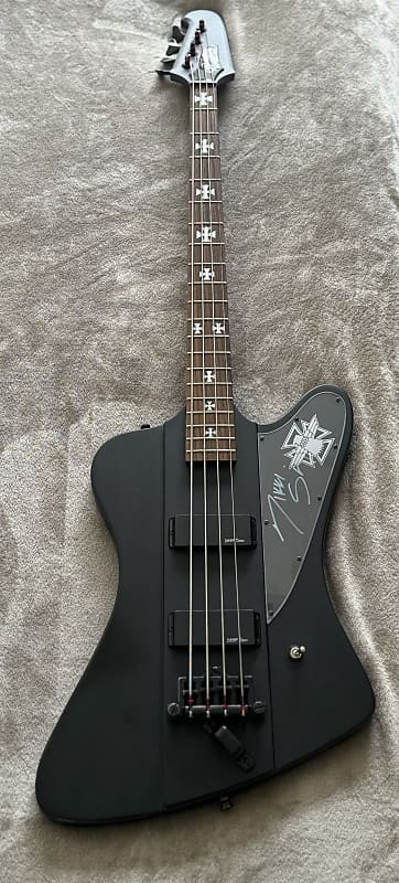 送料無料・メンテナンス済み】Epiphone Nikki Sixx Blackbird エピフォン モトリー・クルー ニッキー・シックス【中古品】  エレキベース本体