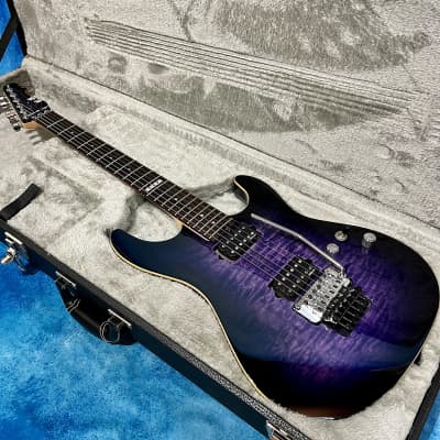 ESP E-II ST-2 2015 - Quilted Maple Reindeer Blue - purple image 2