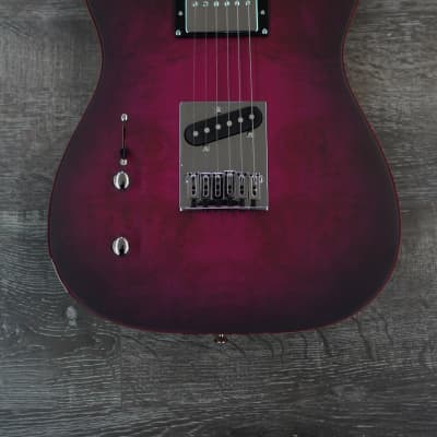 AIO TC1-H Left-Handed Electric Guitar - Boysenberry *Humbucker Neck Pickup image 2