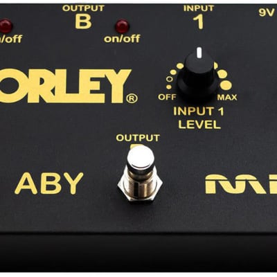 Morley Gold Series ABY MIX 2-Button Switcher/Mixer Pedal for sale