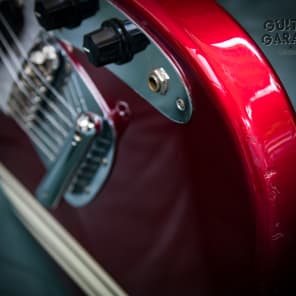 1999 Fender Japan Mustang Competition Stripe Red Vintage Reissue guitar -  CIJ | Reverb