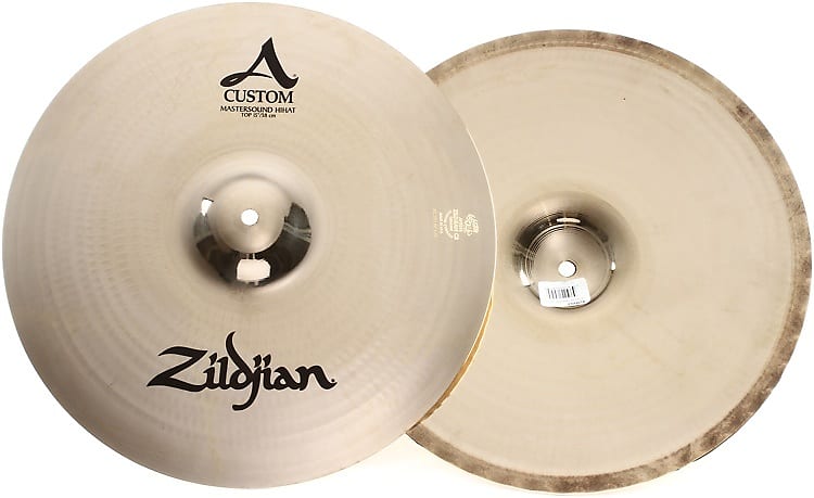 Zildjian 15 inch A Custom Mastersound Hi-hat Cymbals image 1