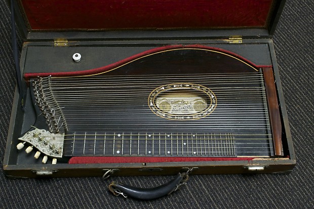 Franz Schwarzer Concert Style Alpine Zither 1900s