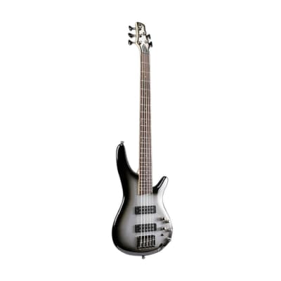Ibanez SR305E Standard 5-String Electric Bass (Metallic Silver Sunburst, Right-Handed) for sale