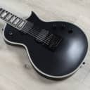 ESP E-II Eclipse-7 Evertune Electric Guitar, 7-String, Ebony Board, Black Satin