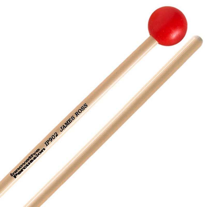 Innovative Percussion James Ross Med Soft Xylo/Bell Mallets Reverb