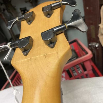 B.C. Rich bc NJ Series Warlock 4-string Bass - slight seam splitting on headstock! image 17