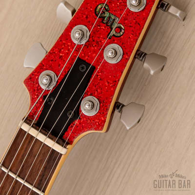 GMP Roxie Duo Jet-Style Guitar Red Metalflake w/ TV Jones MagnaTron Pickups, Case image 4