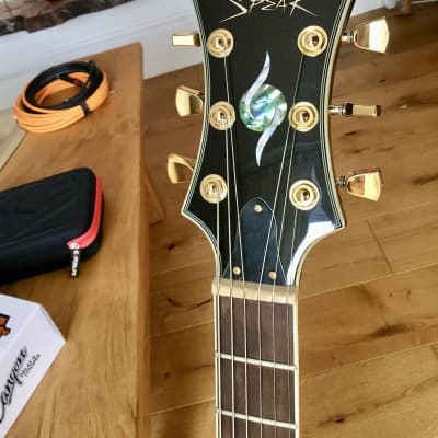 Spear SHL1Q Evil Monkey Electric Guitar. Quilted Maple