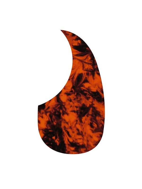 Pickguard Acoustic Teardrop Model Self Adhesive Marble Reverb