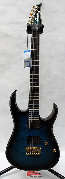 Ibanez RGIX20FEQM-SBS Iron Label Electric Guitar 2014 Sapphire Blue Sunburst