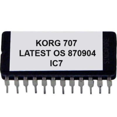 Korg 707 - Version 870904 Firmware OS Update Upgrade Eprom Rom