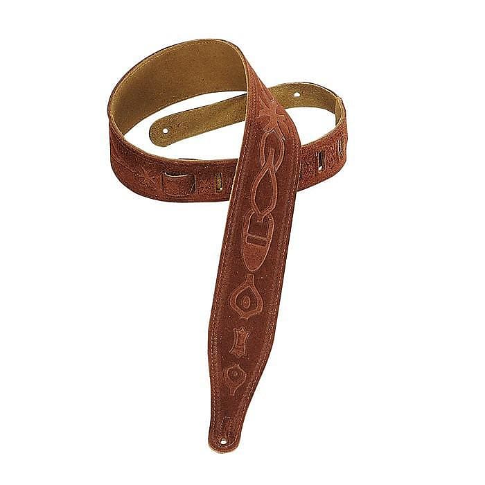 Levy's MS17T02-RST Hand-brushed Suede Guitar Strap | Reverb