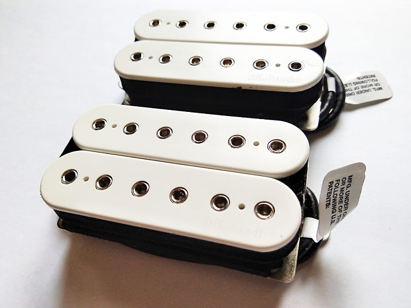 DiMarzio Fusion Edge Bridge + Neck F Spaced Humbucker Set in White